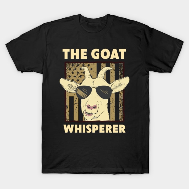 The Goat Whisperer Design For Women Men Farmer Goat Lover T-Shirt by Dr_Squirrel